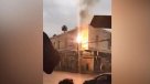 Captan la impactante explosión de un poste eléctrico en Valparaíso