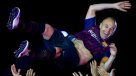 Andrés Iniesta disfrutó de un triunfo ante Real Sociedad en su último partido en FC Barcelona