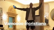 Cristiano Ronaldo exhibió sus dotes como cantante en el bautizo que tuvo en Juventus