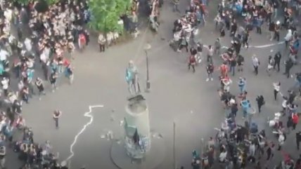   Concepción: Estatua de Pedro de Valdivia será reinstalada en la Plaza de la Independencia, donde fue derribada en el estallido social 