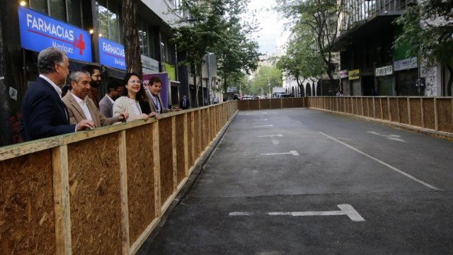 Fotos Ahora será un paseo peatonal Alcaldesa de Santiago anunció el