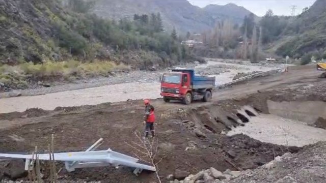 Video Cajón del Maipo Puente mecano de San Alfonso fue habilitado