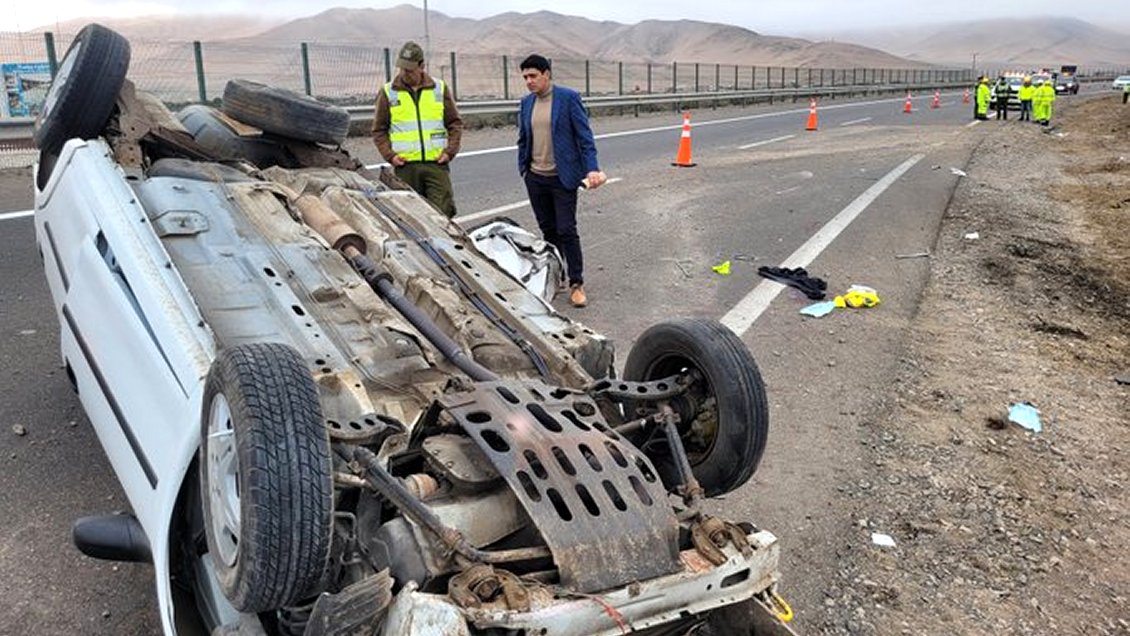 Dos Personas En Riesgo Vital Tras Volcamiento De Veh Culo En La Ruta