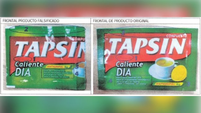   ISP alertó sobre venta de Tapsin pirata en Puente Alto: 