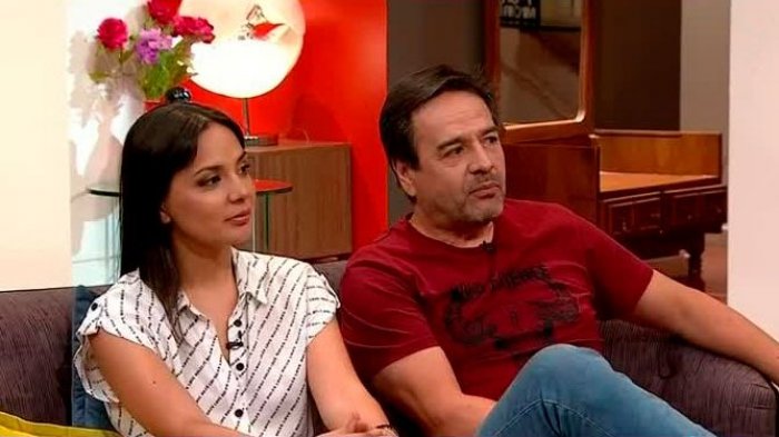 Carolina y Claudio Arredondo en televisión