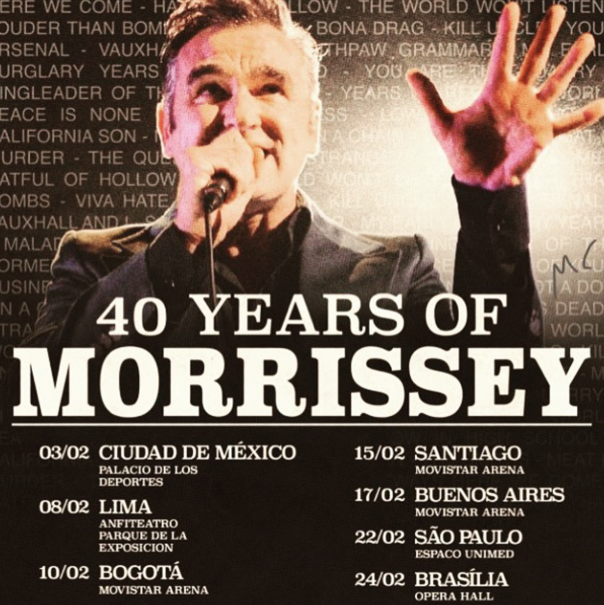 Morrissey reagendó show en Chile