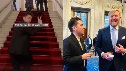   Así fue el paso de Fabrizio Copano por Ámsterdam: Brindó show al Rey de Países Bajos 