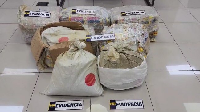   Dos personas fueron detenidas por recibir encomienda con 261 kilos de droga kratom 