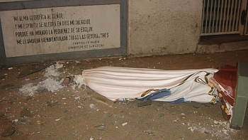 Párroco acusó daño patrimonial por ataque contra virgen en Viña del Mar