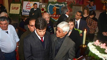   El mundo del fútbol acompañó el velorio de Francisco Valdés 