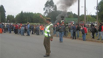 Trabajadores forestales del Biobío iniciaron movilizaciones por mejoras salariales