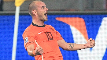 La FIFA concedió el primer gol de Holanda contra Brasil a Wesley Sneijder