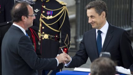   Sarkozy y Hollande compartieron en homenaje a caídos de la II Guerra Mundial 