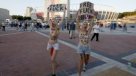 Feministas protestaron desnudas contra la Eurocopa