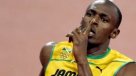 Usain Bolt festejó en los 200 metros de Londres 2012