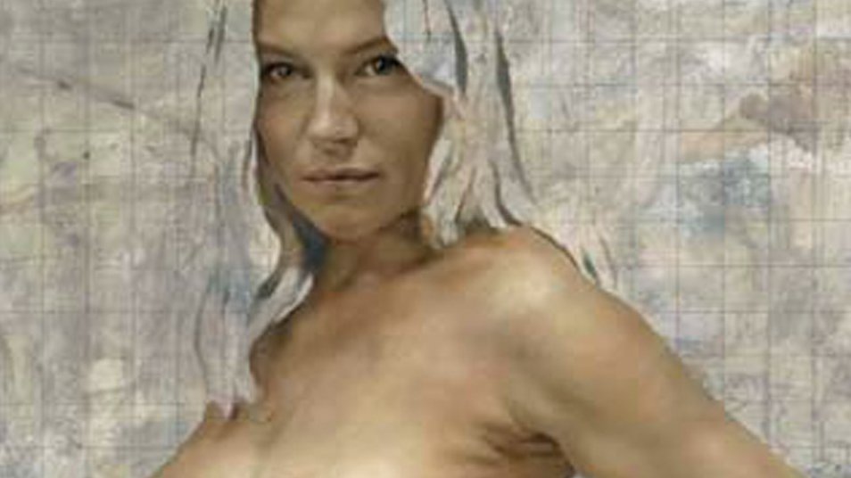 Artista retrató a Sienna Miller desnuda y embarazada