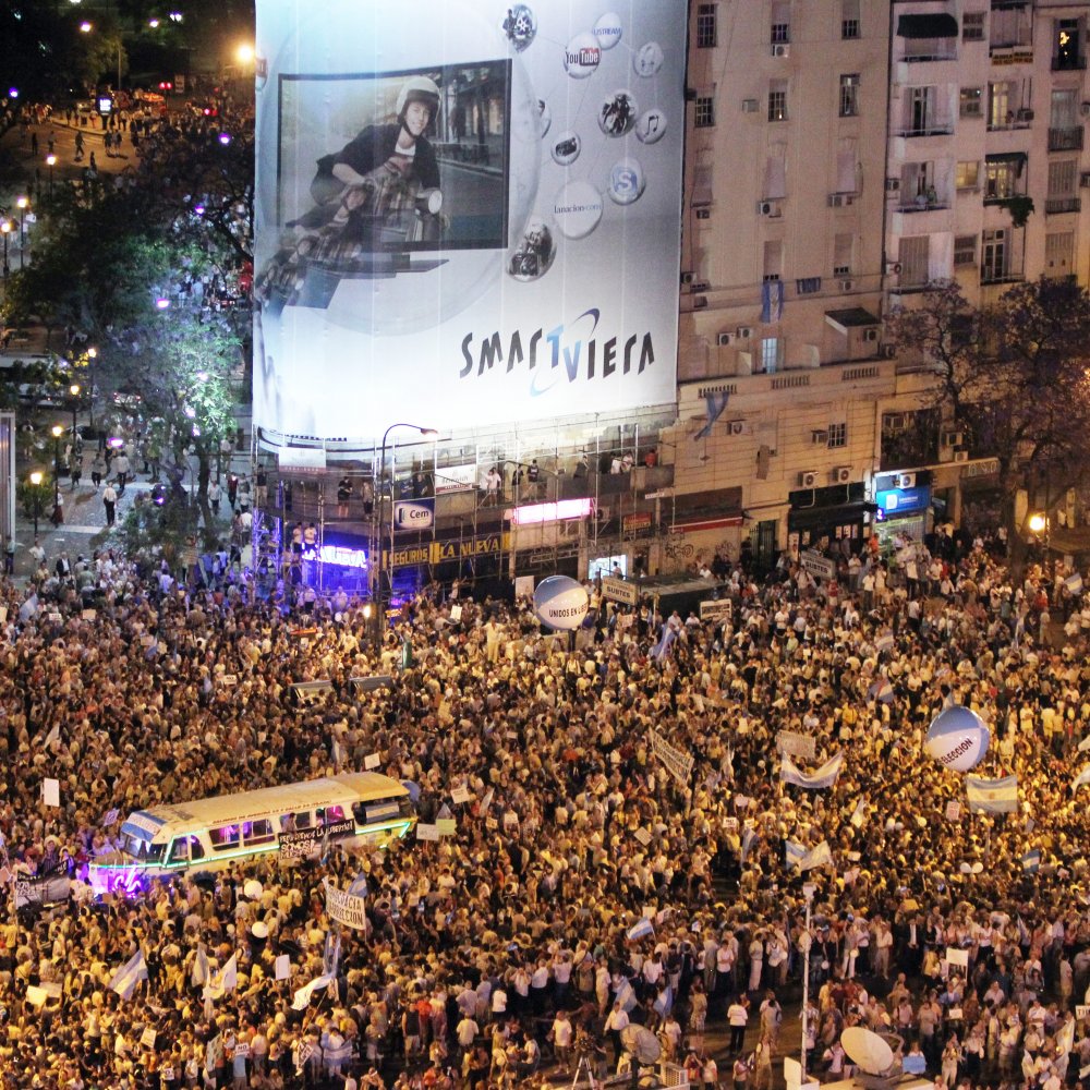 Macri: Protesta contra la Presidenta fue para emocionarse