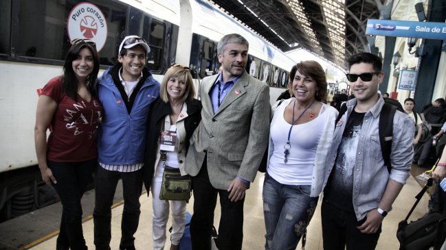 Comenzó la gira al sur de la Teletón con el retorno al viaje en tren