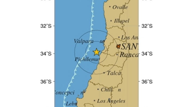 Temblor de mediana intensidad sacudió a la zona central