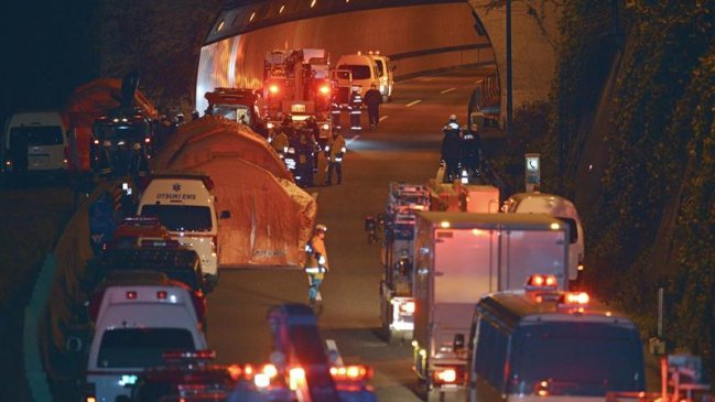 Derrumbe de túnel en Japón dejó al menos cuatro muertos y varios atrapados