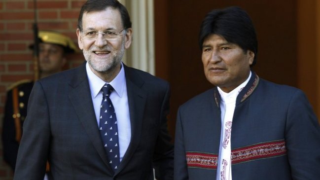 Evo Morales se reunirá con Rajoy en Madrid con posibilidad de analizar tema marítimo