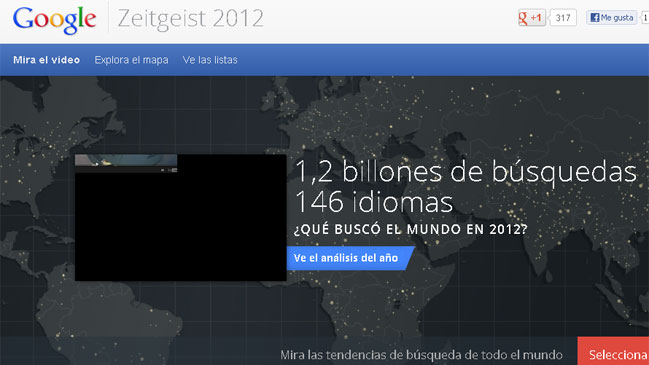 Google reveló lo más buscado en el mundo en 2012