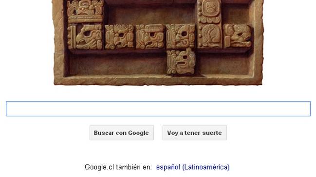 Google homenajea el fin del calendario maya