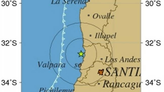 Sismo leve se percibió en la Región de Valparaíso
