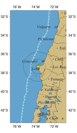 Temblor afectó a las regiones del Maule, Biobío y La Araucanía