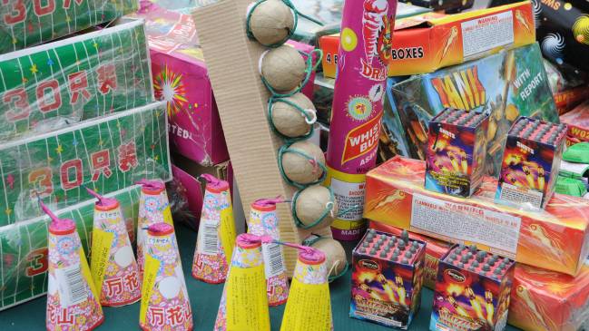 Carabineros decomisó fuegos artificiales en el barrio Meiggs