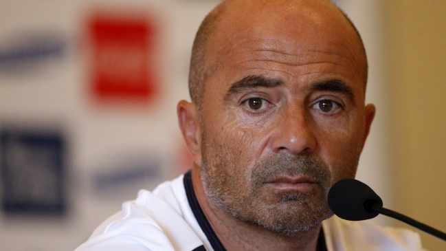 Jorge Sampaoli habla tras su primera práctica a cargo de la selección chilena