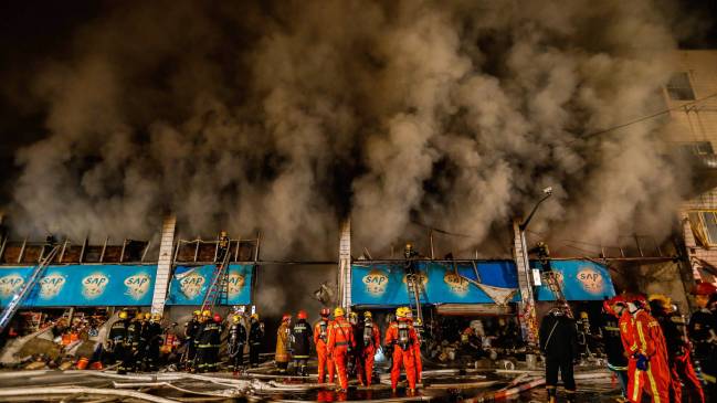 El incendio de un mercado causó cinco muertos y 12 heridos en China