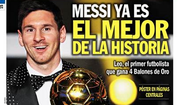 Prensa internacional apunta a Messi como el mejor de la historia