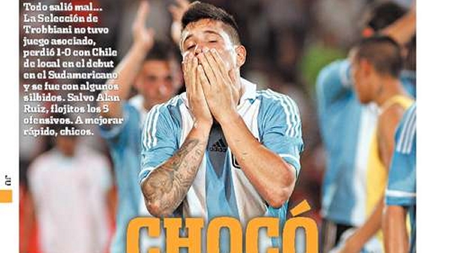 Prensa argentina se mostró decepcionada con derrota ante Chile en el Sudamericano