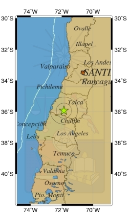 Sismo de menor intensidad afectó a la Región del Maule