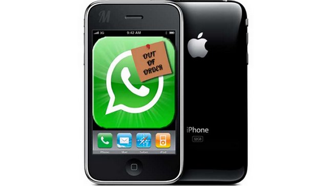 Molestia provoca que WhatsApp ya no funcione en el iPhone 3G