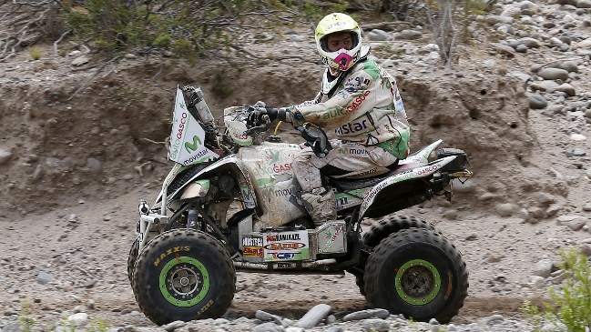 Ignacio Casale logró un histórico segundo lugar en cuadriciclos en el Rally Dakar 2013