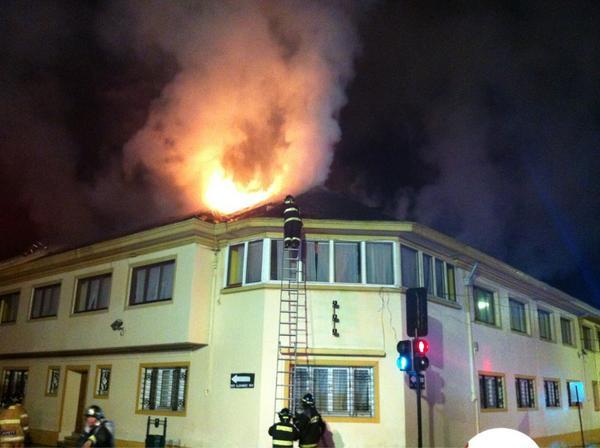 Incendio afectó de madrugada la Municipalidad de Coquimbo