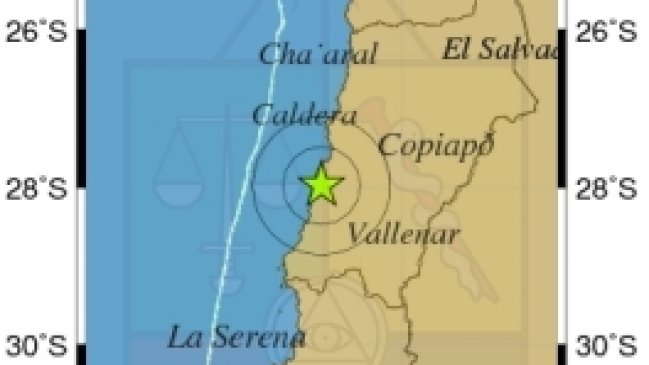 Sismo de menor intensidad afectó a la Región de Atacama