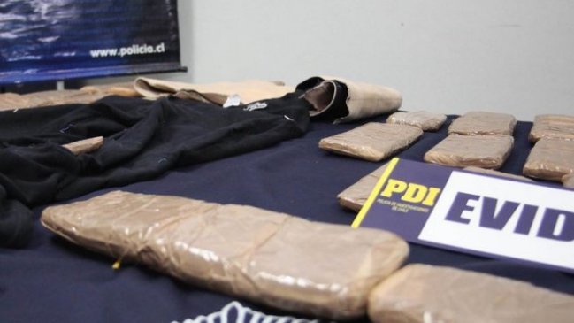 PDI incautó una encomienda impregnada con cocaína