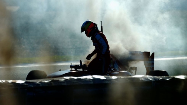 Pedro de la Rosa tuvo un accidentado estreno con Ferrari en entrenamientos de Jerez