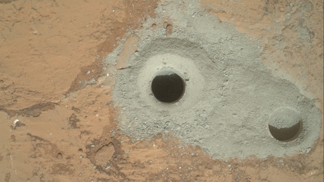 Curiosity completó perforación en Marte y se alista a analizar fragmentos