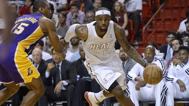 Miami sumó su quinto triunfo seguido a costa de los Lakers