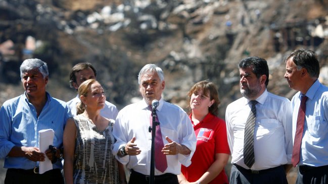 Presidente Piñera a damnificados por incendio: 