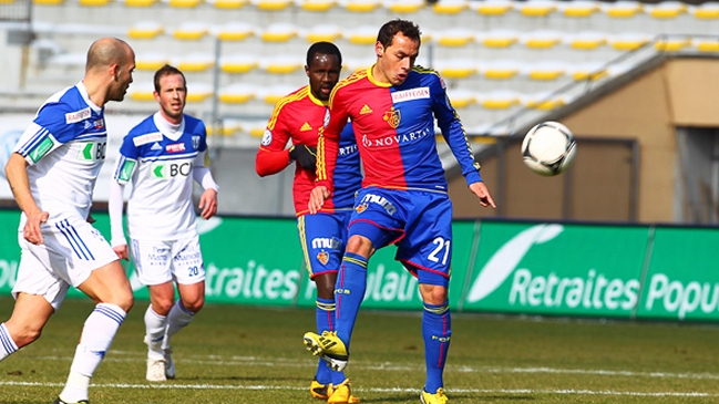 Marcelo Díaz anotó un gol en la victoria de Basilea sobre Lausanne