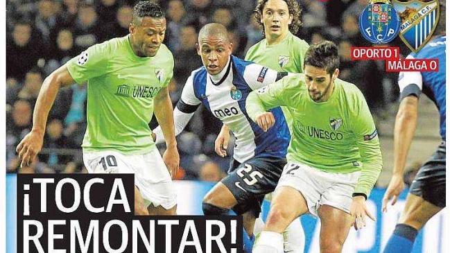 Prensa española, tras la caída de Málaga en la Champions: 