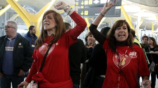 Primera semana de paro en Iberia provocó la cancelación de 1.220 vuelos