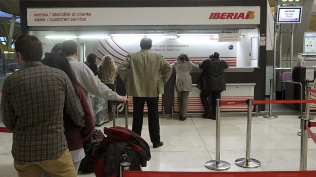 Iberia aumenta a 1.281 los vuelos cancelados por la huelga del 4 al 8 de marzo