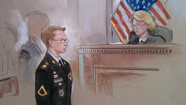 Bradley Manning se declaró culpable de cargos menores por filtraciones a Wikileaks