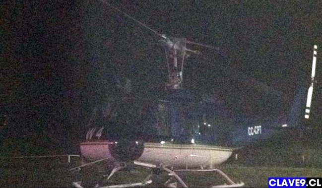 Helicóptero que combatía incendio forestal fue baleado en Collipulli